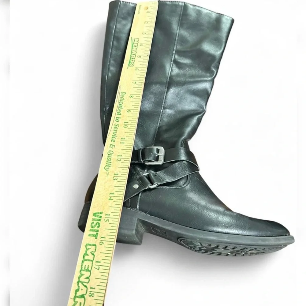 Style & Co. Women’s Black Boots 8M With Zipper And Buckles